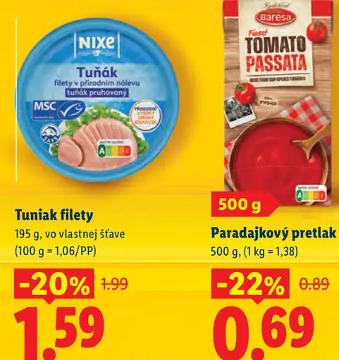 Nixe Tuniak filety vo vlastnej šťave