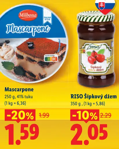 Mascarpone Milbona