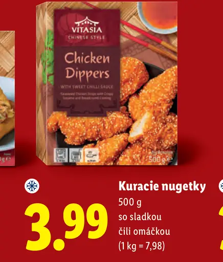 Vitasia kuracie nugetky so sladkou čili omáčkou