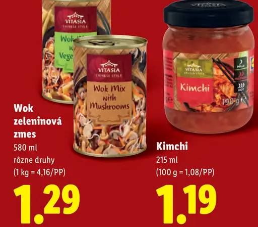 Vitasia Wok zeleninová zmes