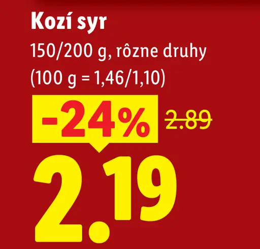 Milbona Kozí syr
