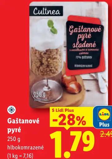 Culinea Gaštanové pyré