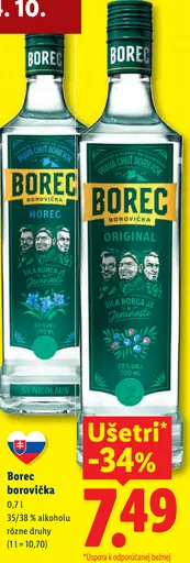 Borec borovička Horec