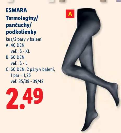 Esmara termolegíny 40 DEN