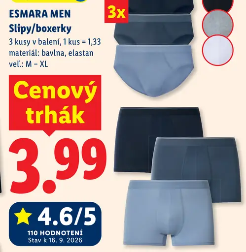 Esmara Men slipy a boxerky
