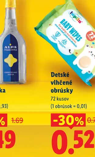 Lupilu Detské vlhčené obrúsky