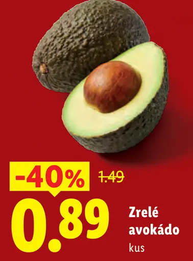 Zrelé avokádo