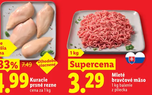 Kuracie prsné rezne