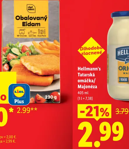 Chef Select obalovaný syr