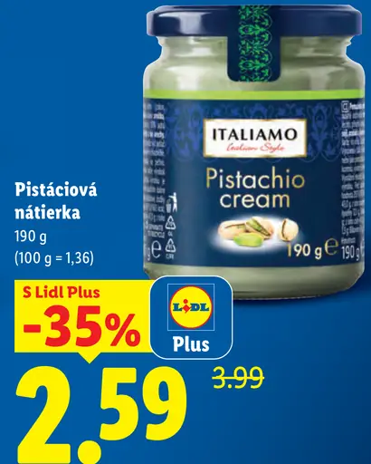 Italiamo Pistáciová nátierka