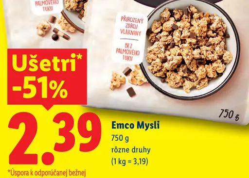 Emco Mysli rôzne druhy