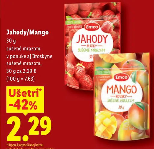 Emco Jahody sušené mrazom