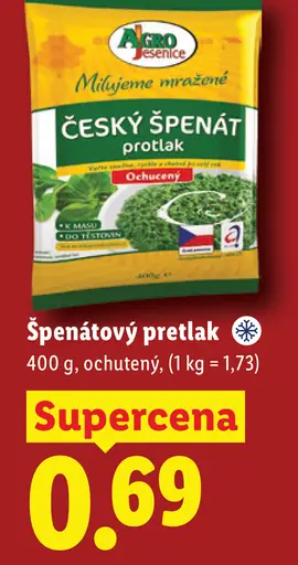 Agro Špenátový pretlak ochutený