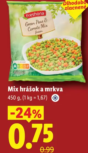 Freschona Mix hrášok a mrkva