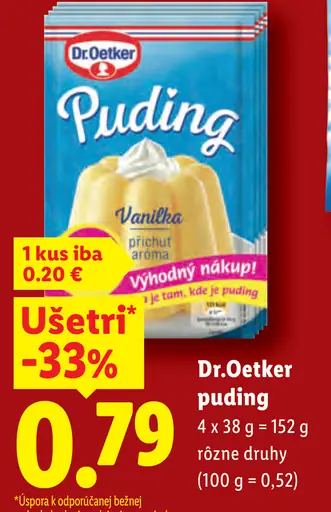Dr. Oetker Puding vanilkový