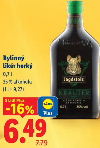 Jagdstolz Kräuter bylinný likér