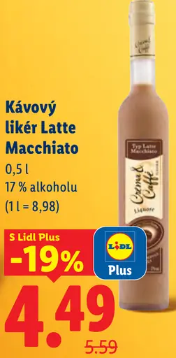 Top Latte Macchiato kávový likér