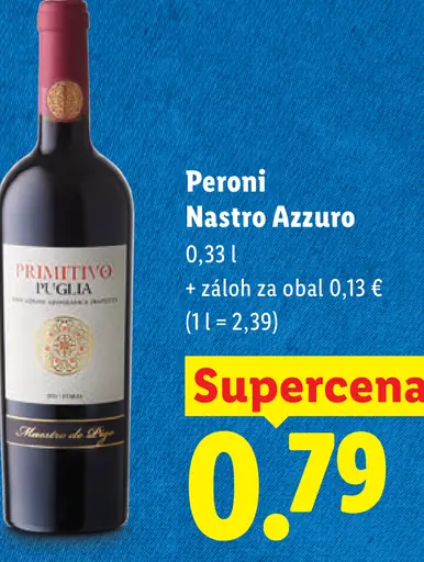 Peroni Nastro Azzurro plechovka
