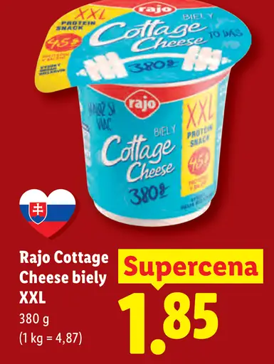 Rajo Cottage Cheese XXL biely