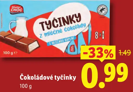 Mister Choc Čokoládové Lístky