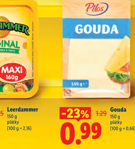 Pilos Gouda plátky