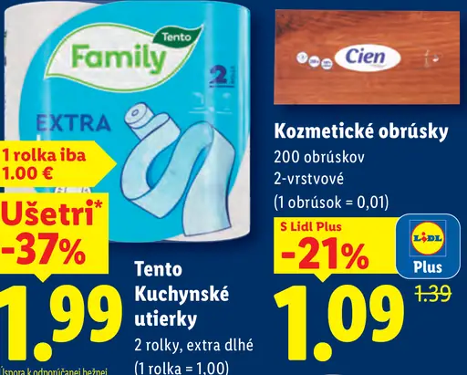 Tento kuchynské utierky Family