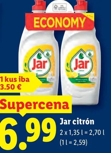 Jar citrón prostriedok na riad