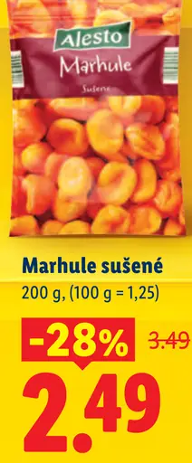 Alesto Sušené marhule