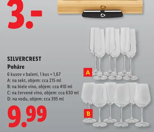Poháre na sekt a šampanské, objem cca 215 ml
