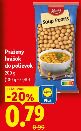 Kania pražený hrášok do polievok