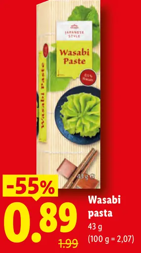 Wasabi pasta