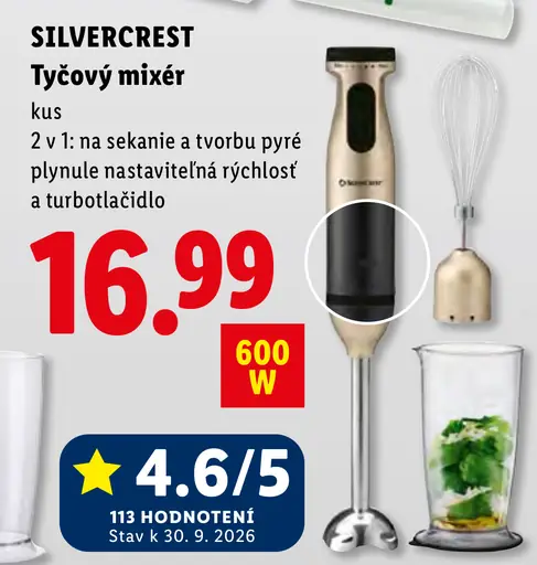 Silvercrest tyčový mixér