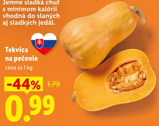 Tekvica na pečenie