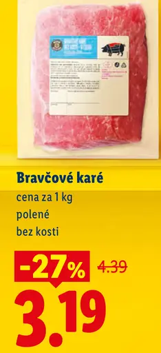Bravčové karé polené, bez kosti