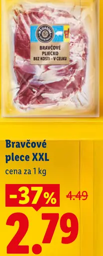 Bravčové plece XXL