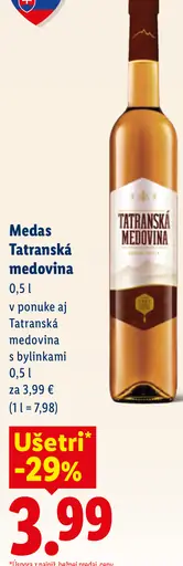 Medas Tatranská medovina