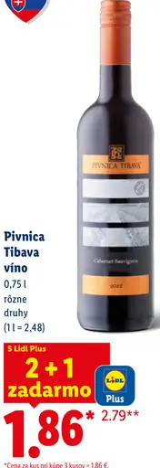 Pivnica Tibava víno