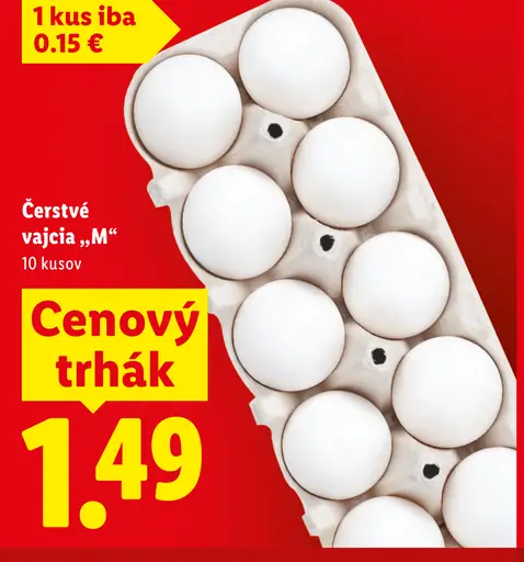 Čerstvé vajcia "M"