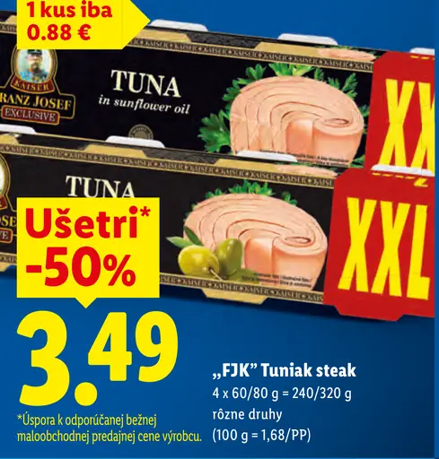FJK Tuniak steak