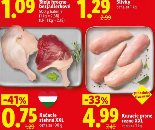 Kačacie stehná XXL