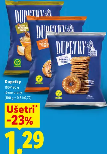 Dupe­tky, rôzne druhy