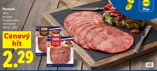 Mcennedy Pastrami – korenené hovädzie mäso, rôzne druhy