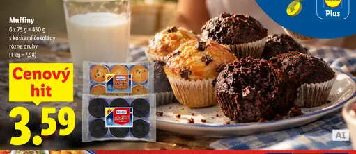McEnnedy muffiny s kúskami čokolády
