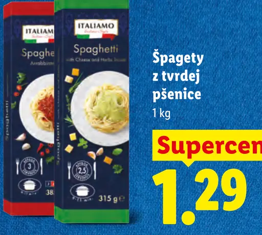 Italiamo špagety z tvrdej pšenice