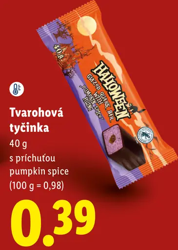 Tvarohová tyčinka s príchuťou pumpkin spice
