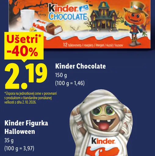 Kinder Chocolate čokoládové tyčinky