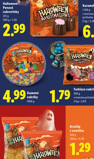 Halloween penové cukrovinky