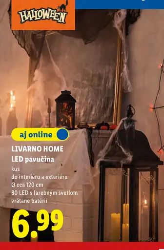 LIVARNO HOME LED pavučina