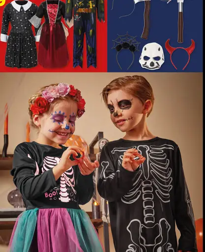 Halloweensky kostým, 2-dielna súprava