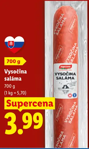 Mecom Vysočina saláma
